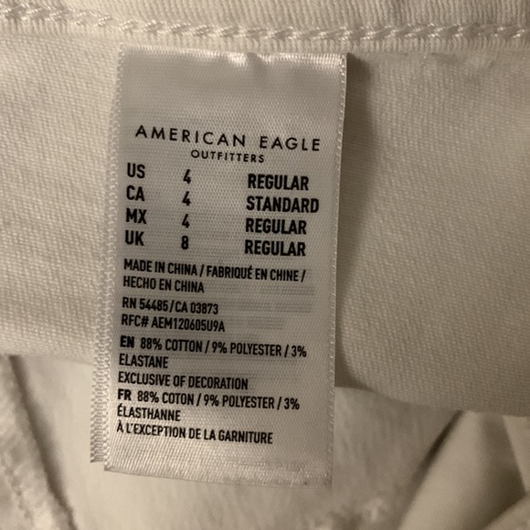 $20 - American Eagle 🦅 Jegging White size 4 EU/US - Picture 5 of 10